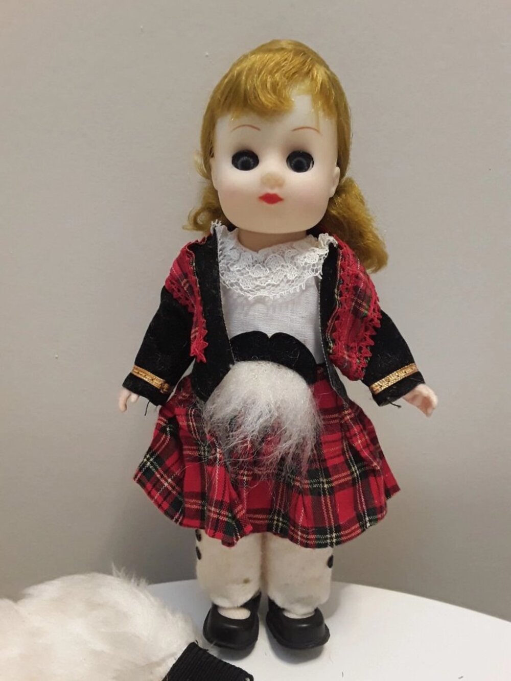 Vintage 90's Scotland Doll TLC 7.5" - Madame Alexander Clone Plaid Cute